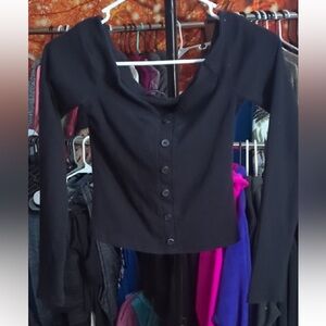 🖤 Abercrombie & Fitch Women’s Off-the-Shoulder Top | Size M